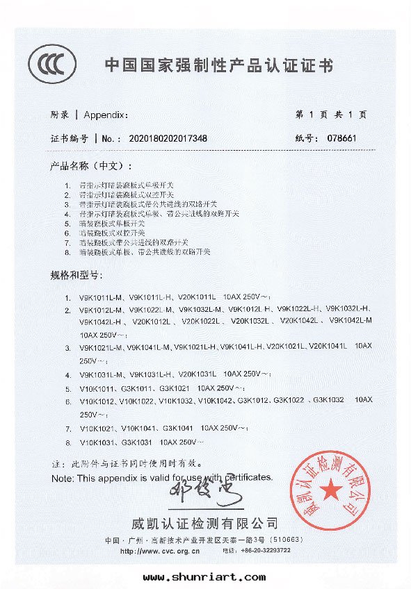 国家(jiā)強(qiáng)制性(xìng)産品認證證书